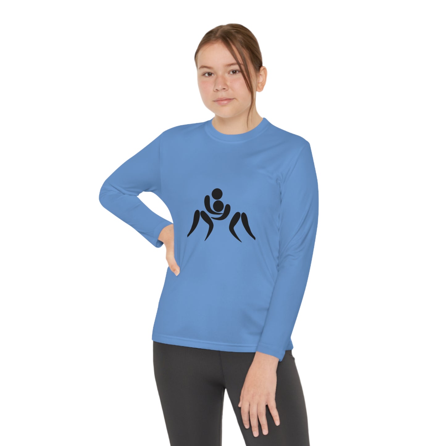 Youth Long Sleeve Competitor Tee: Wrestling 