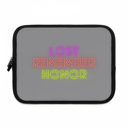 Laptop Sleeve: Lost Remember Honor Grey