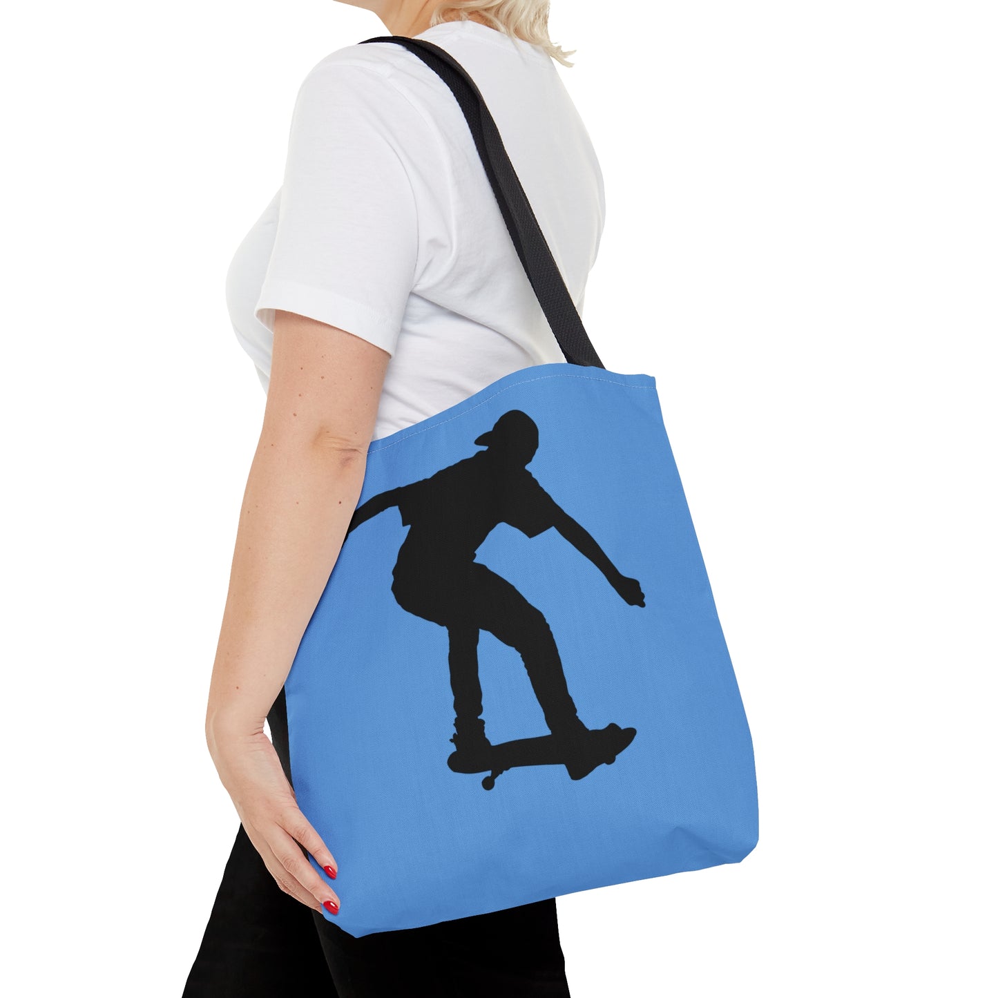 Tote Bag: Skateboarding Lite Blue