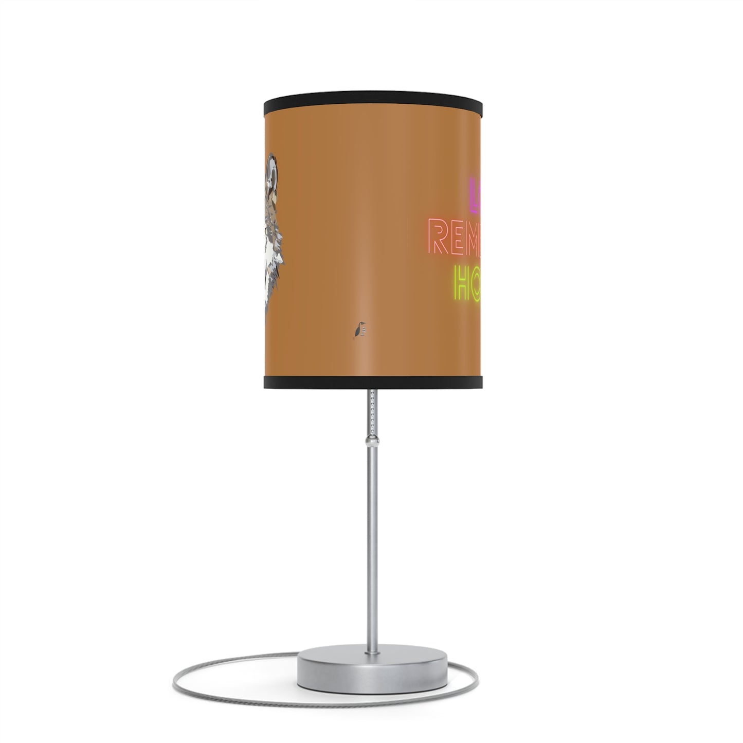 Lamp on a Stand, US|CA plug: Wolves Lite Brown