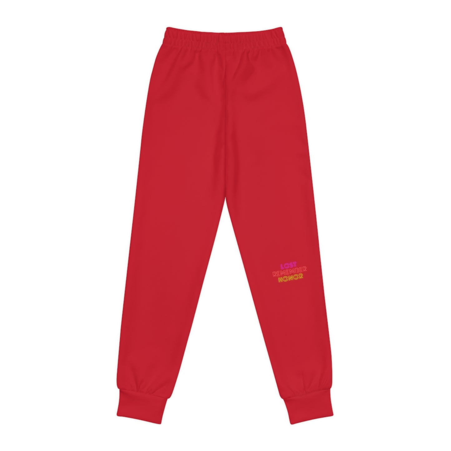 Youth Joggers: Crazy Penguin World Logo Dark Red