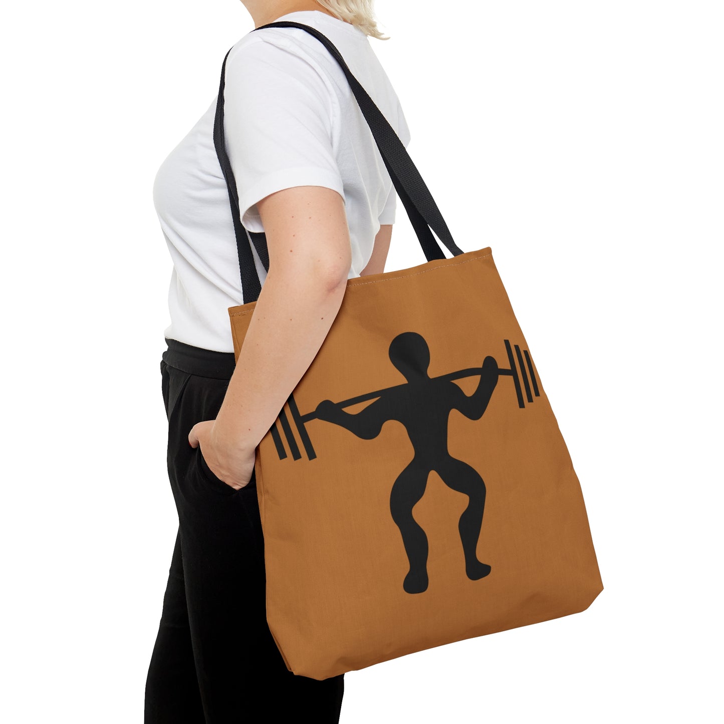 Tote Bag: Weightlifting Lite Brown