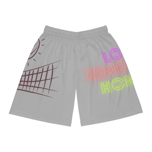 Basketball Shorts: Volleyball Lite Grey