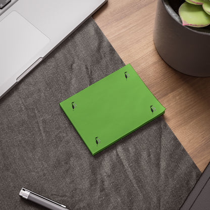 Post-it® Note Pads: Crazy Penguin World Logo Green