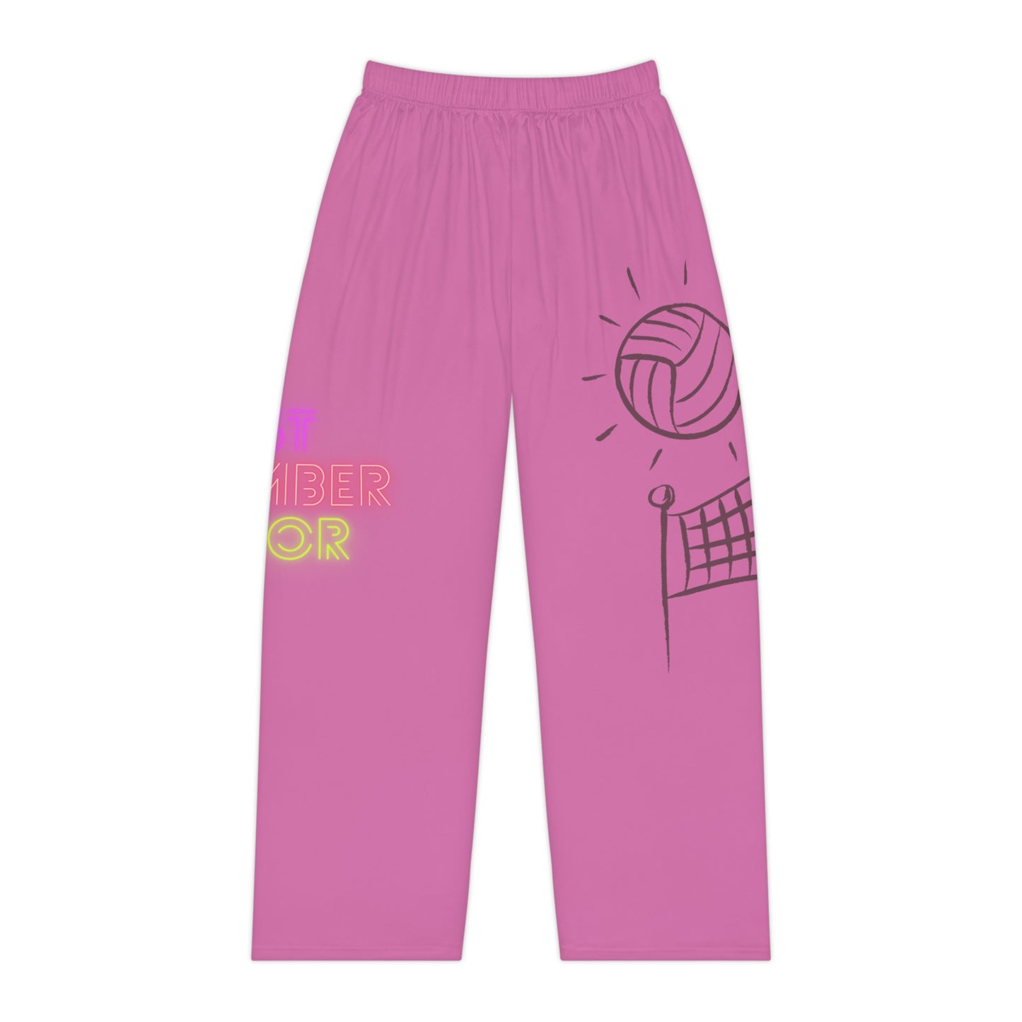 Pambabaeng Pajama Pants: Volleyball Lite Pink 