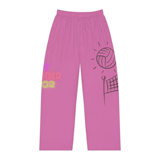 Women's Pajama Pants: Volleyball Lite Pink