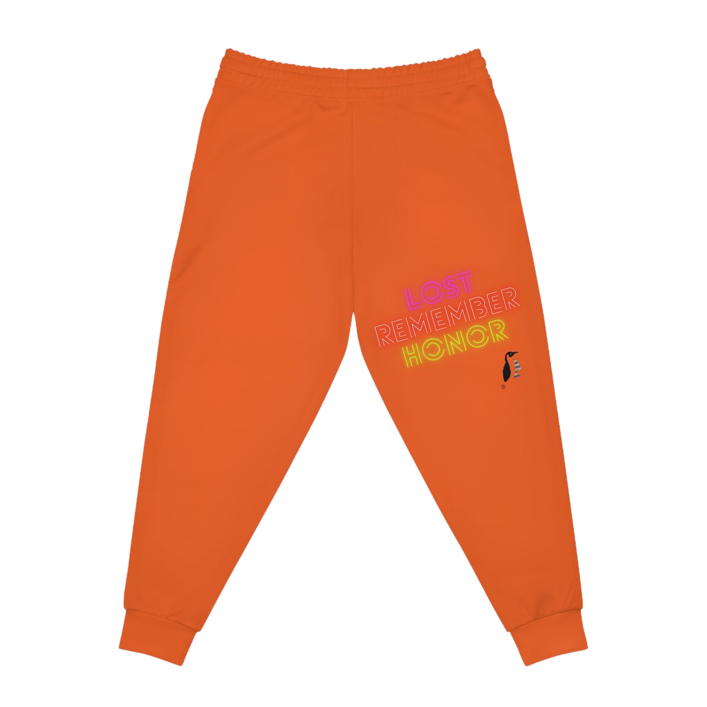 Athletic Joggers: Fight Cancer Orange