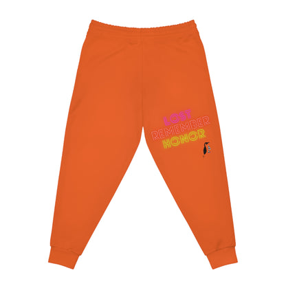 Athletic Joggers: Fight Cancer Orange