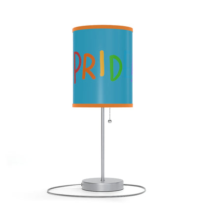 Lamp on a Stand, US|CA plug: LGBTQ Pride Turquoise