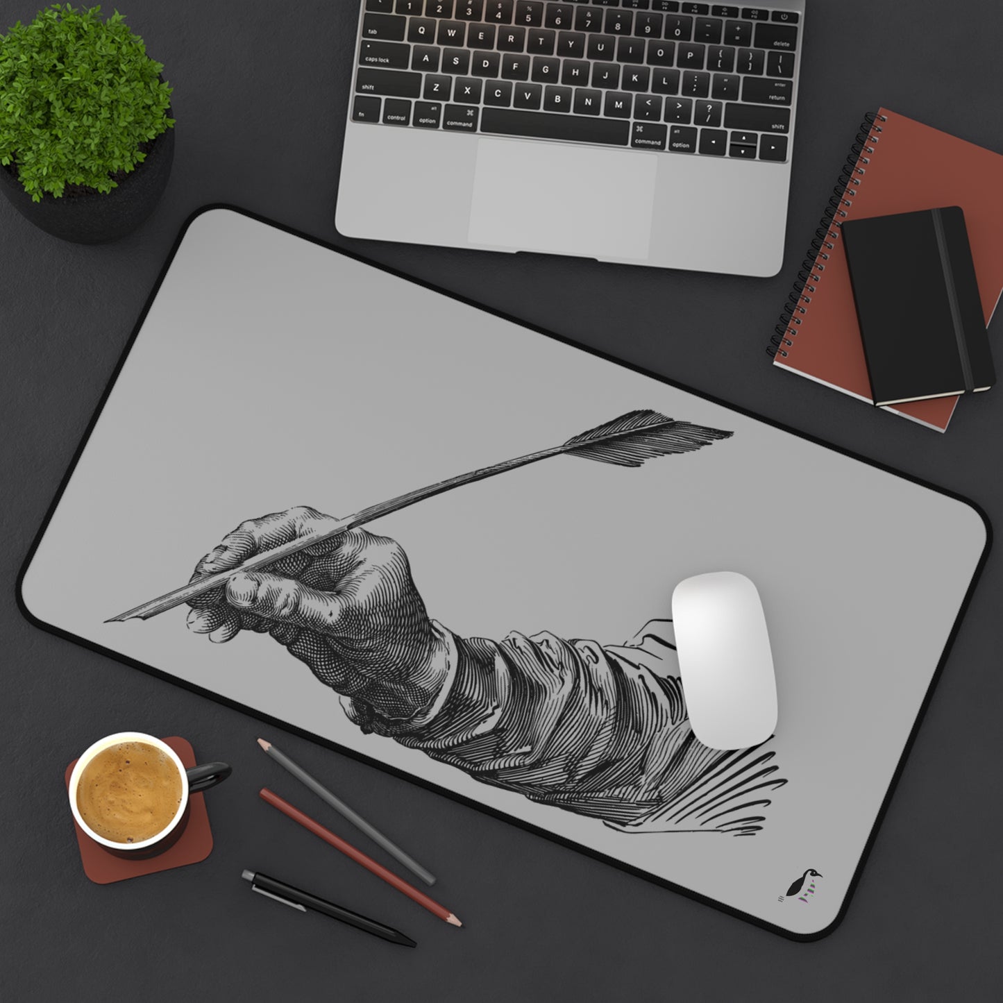 Desk Mat: Writing Lite Grey