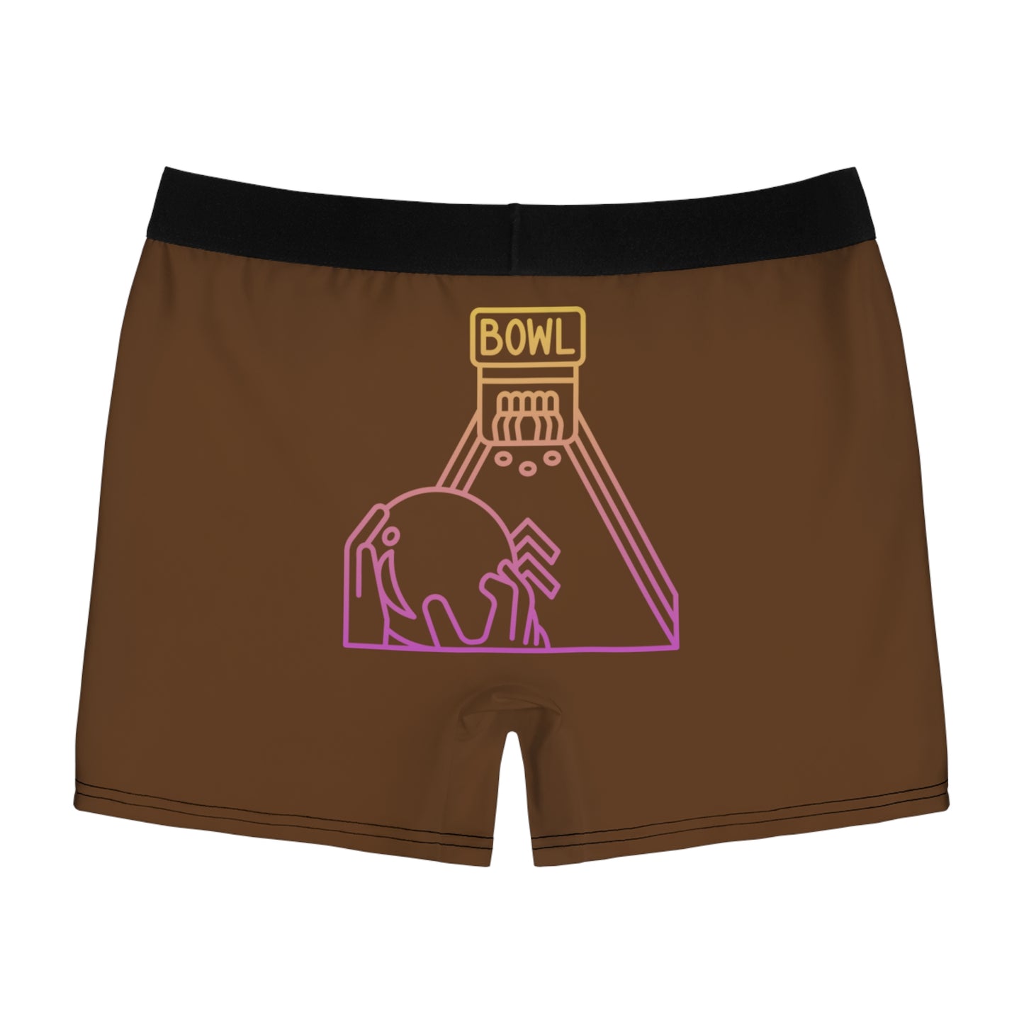 Men's Boxer Briefs: Bowling Brown