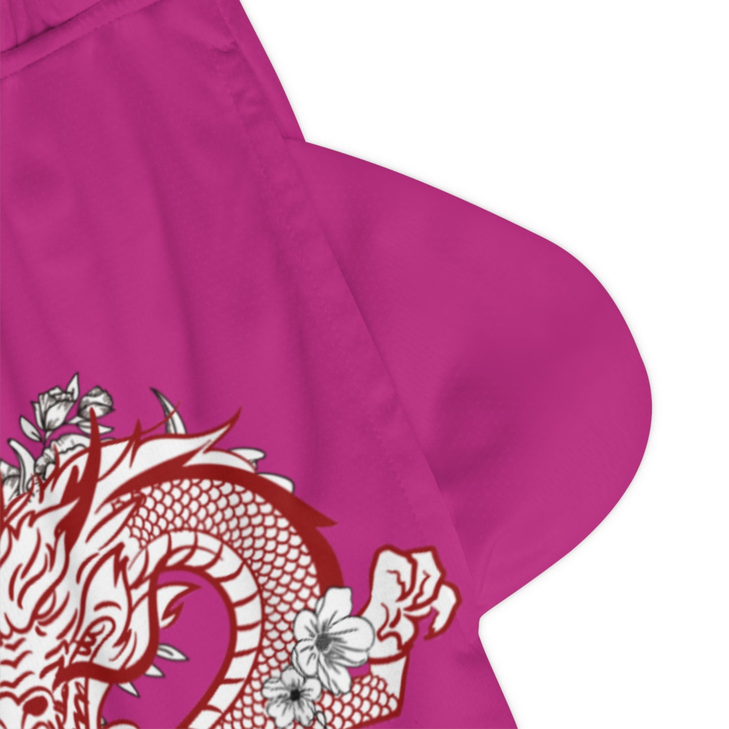 Basketball Rib Shorts: Dragons Pink