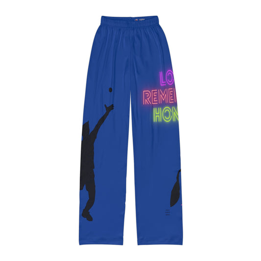 Kids Pajama Pants: Tennis Dark Blue