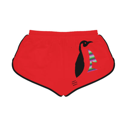 Women's Relaxed Shorts: Lost Remember Honor Red