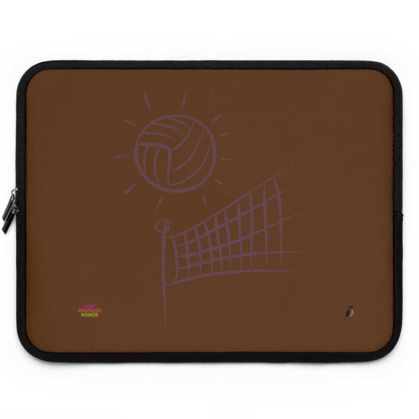 Laptop Sleeve: Volleyball Brown