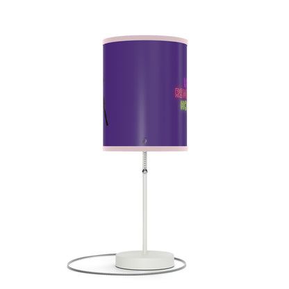 Lamp on a Stand, US|CA plug: Soccer Purple