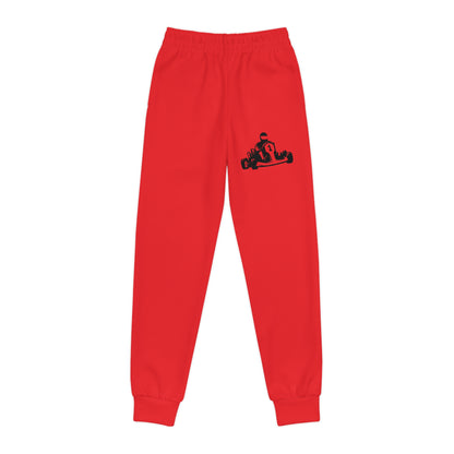 Youth Joggers: Racing Red