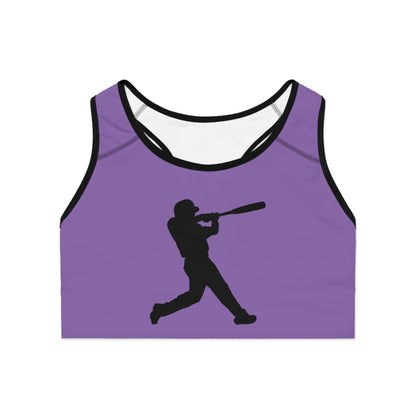 Sports Bra: Baseball Lite Purple