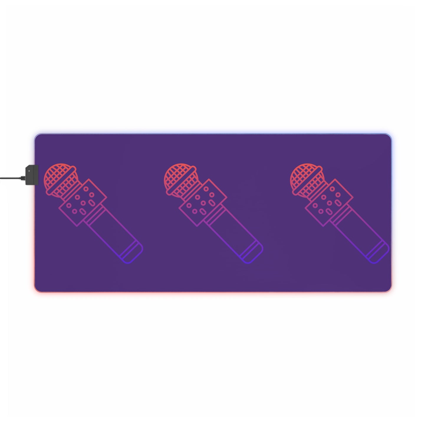 LED Gaming Mouse Pad: Music Purple