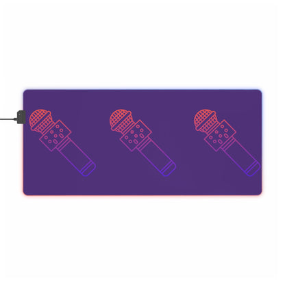 LED Gaming Mouse Pad: Music Purple