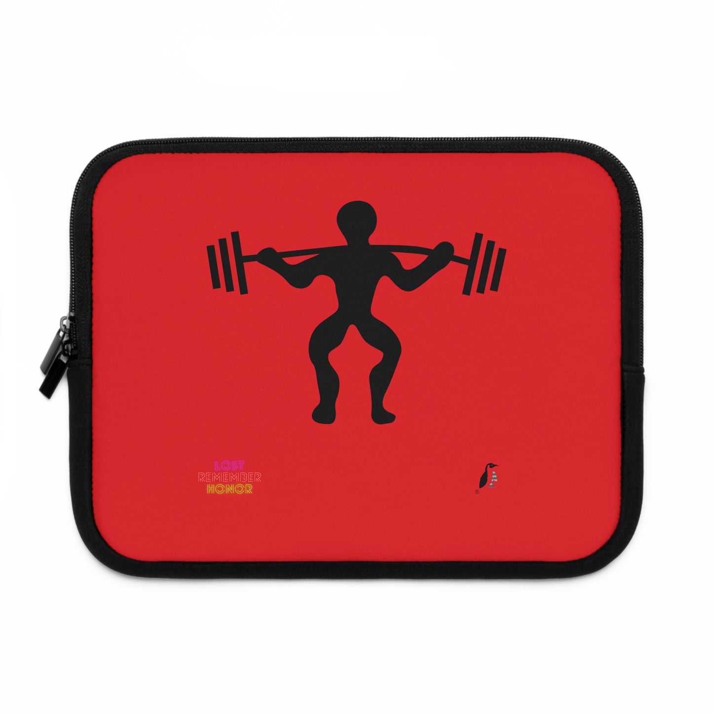 Laptop Sleeve: Weightlifting Red