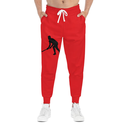 Athletic Joggers: Hockey Red