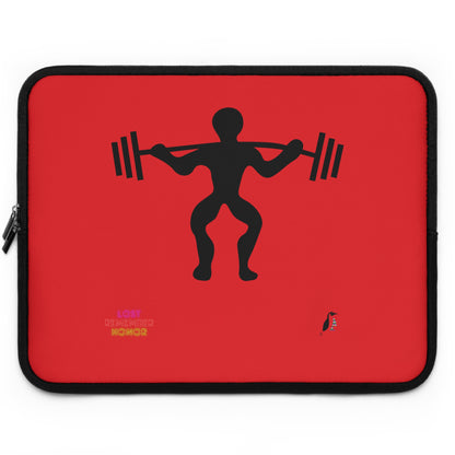 Laptop Sleeve: Weightlifting Red