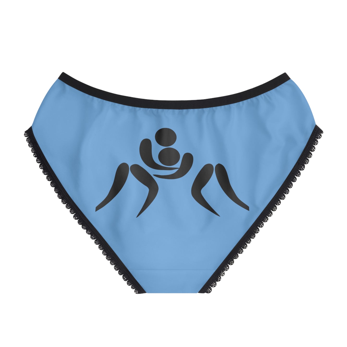 Women's Briefs: Wrestling Lite Blue