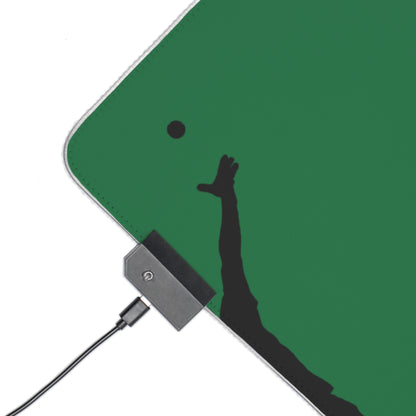 LED Gaming Mouse Pad: Tennis Dark Green