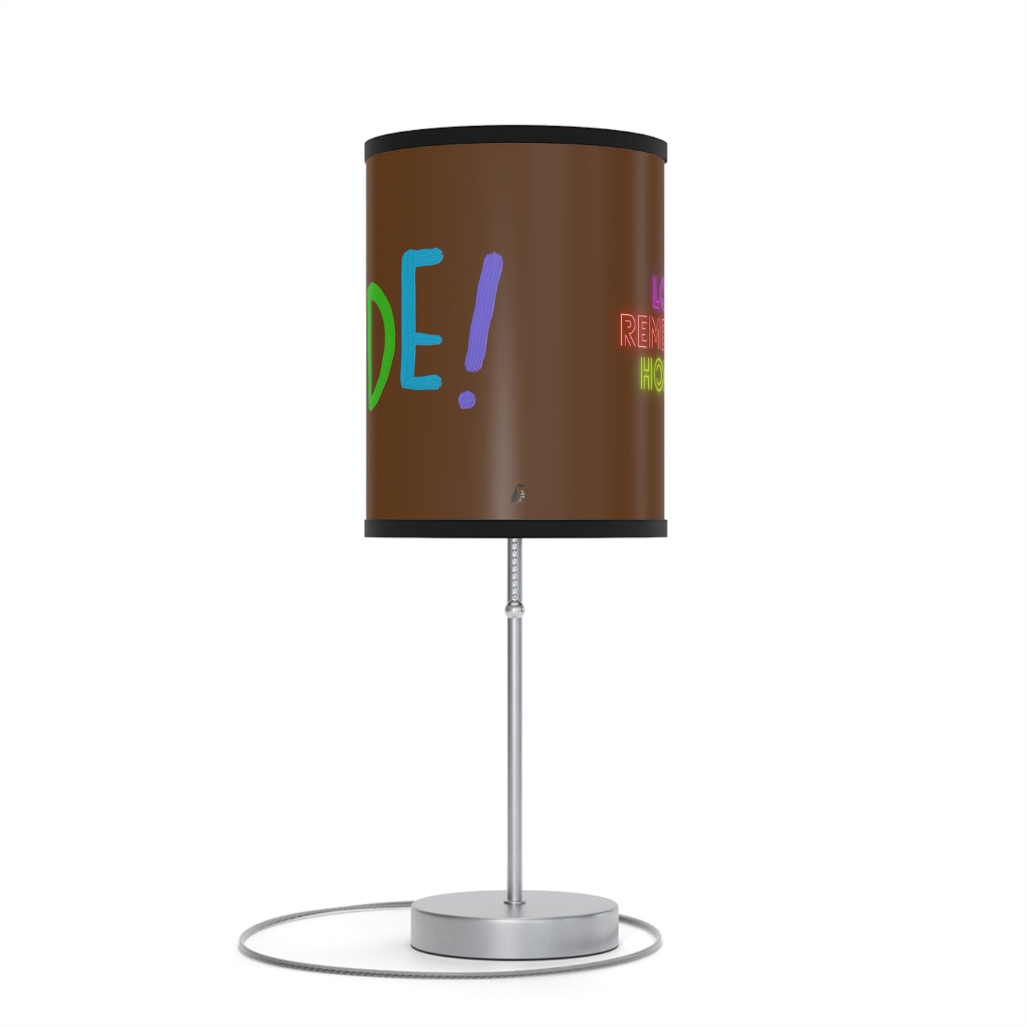 Lamp on a Stand, US|CA plug: LGBTQ Pride Brown