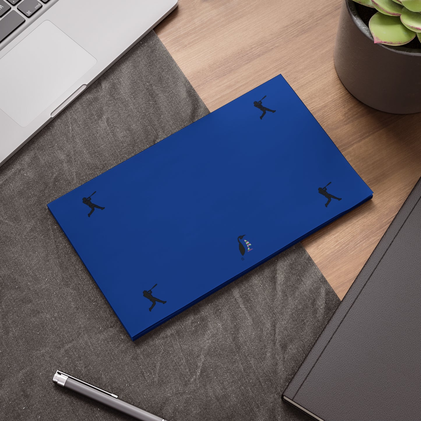 Post-it® Note Pads: Baseball Dark Blue