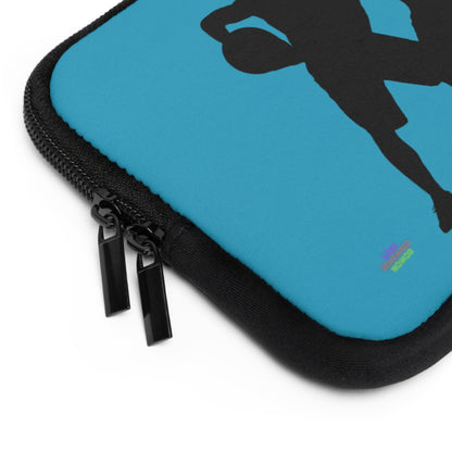 Laptop Sleeve: Basketball Turquoise