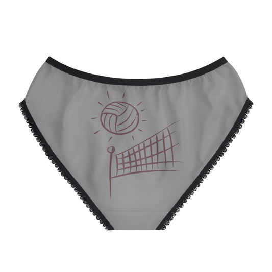 Women's Briefs: Volleyball Grey