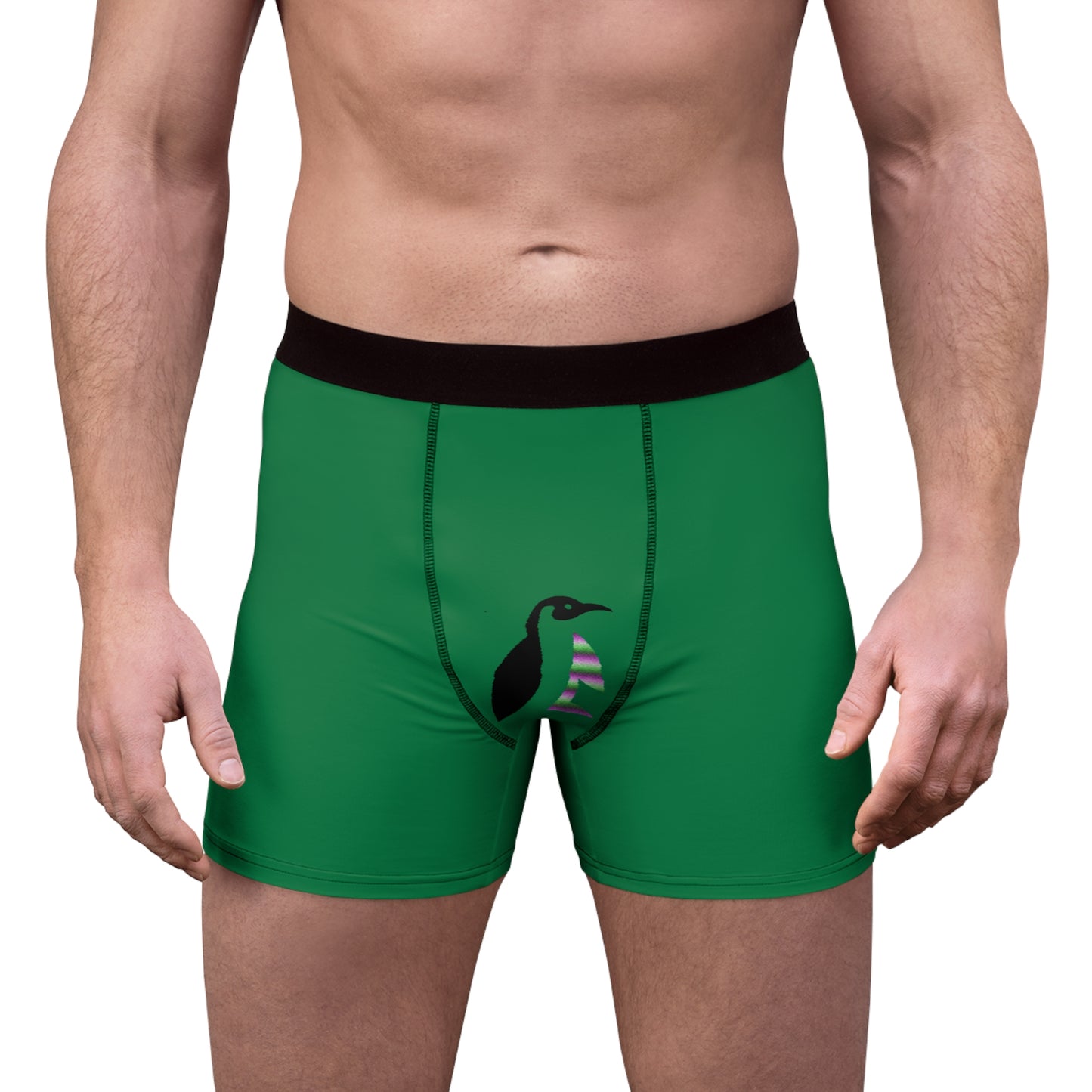 Men's Boxer Briefs: Lost Remember Honor Dark Green