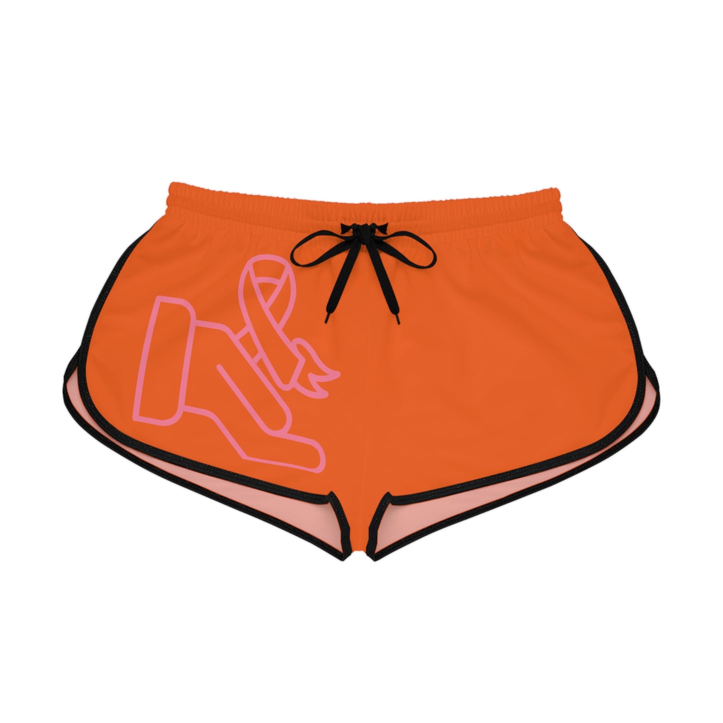 Women's Relaxed Shorts: Fight Cancer Orange