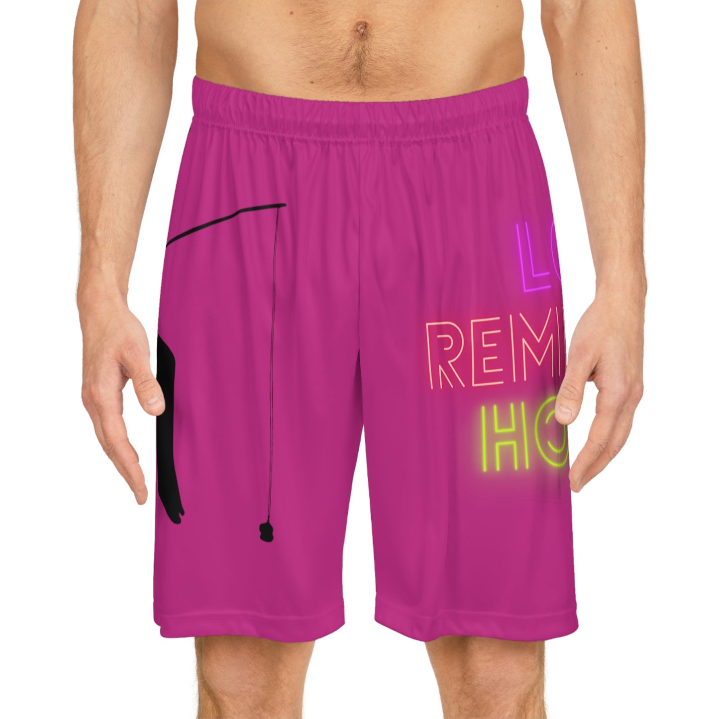 Basketball Shorts: Fishing Pink