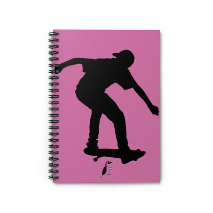 Spiral Notebook - Ruled Line: Skateboarding Lite Pink
