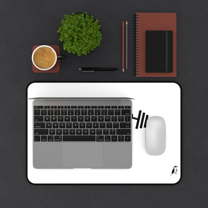 Desk Mat: Weightlifting White