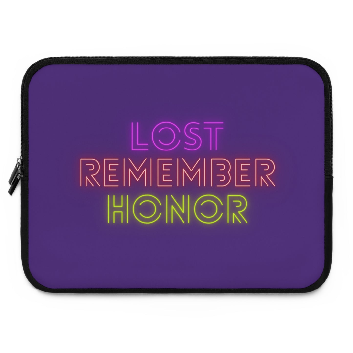 Laptop Sleeve: Lost Remember Honor Purple