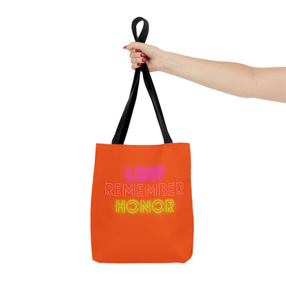 Tote Bag: Lost Remember Honor Orange