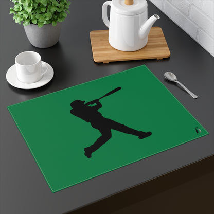 Placemat, 1pc: Baseball Dark Green