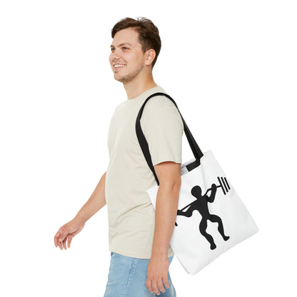 Tote Bag: Weightlifting White