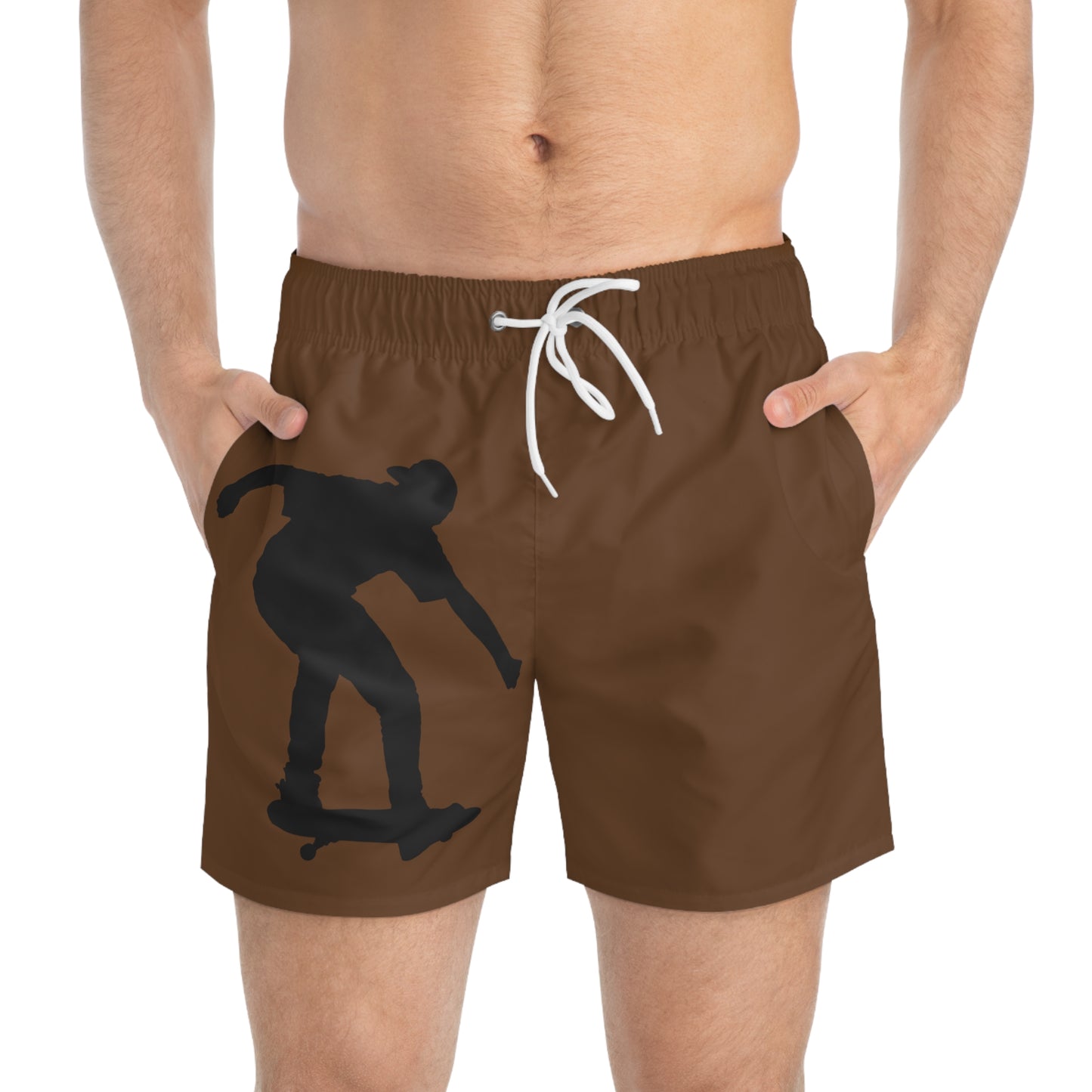 Swim Trunks: Skateboarding Brown