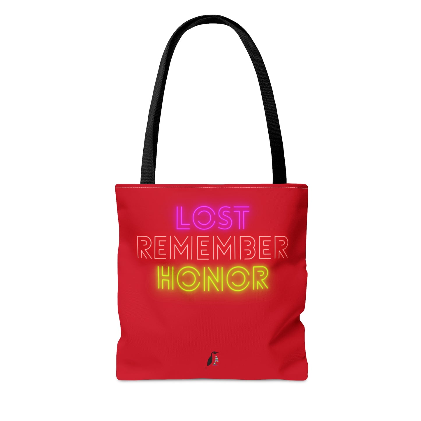 Tote Bag: Music Dark Red