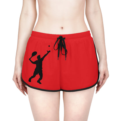 Women's Relaxed Shorts: Tennis Red