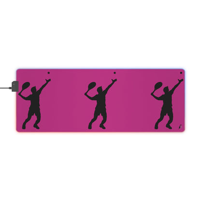 LED Gaming Mouse Pad: Tennis Pink