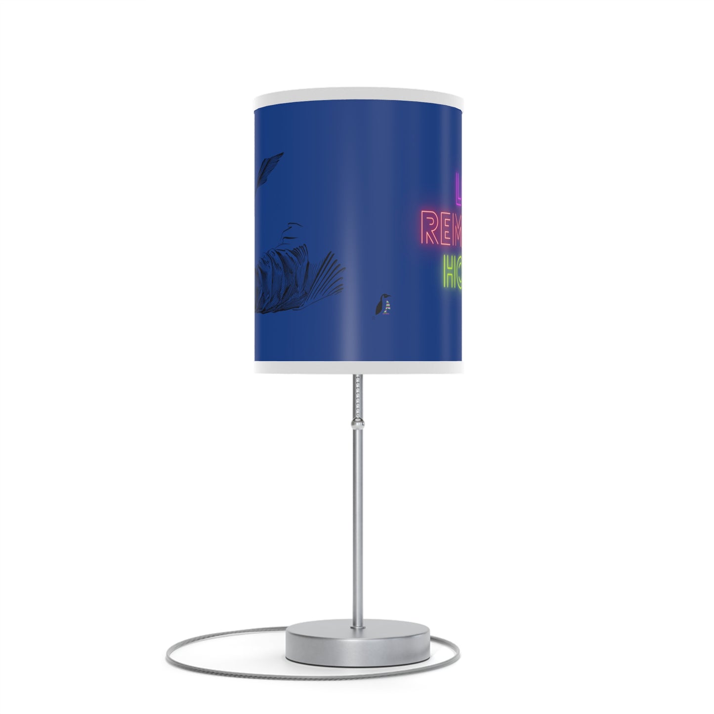 Lamp on a Stand, US|CA plug: Writing Dark Blue