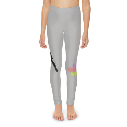 Youth Full-Length Leggings: Soccer Lite Grey