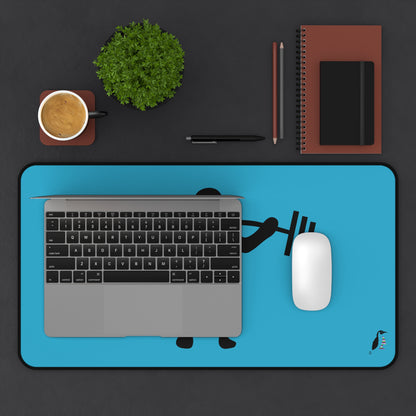 Desk Mat: Weightlifting Turquoise