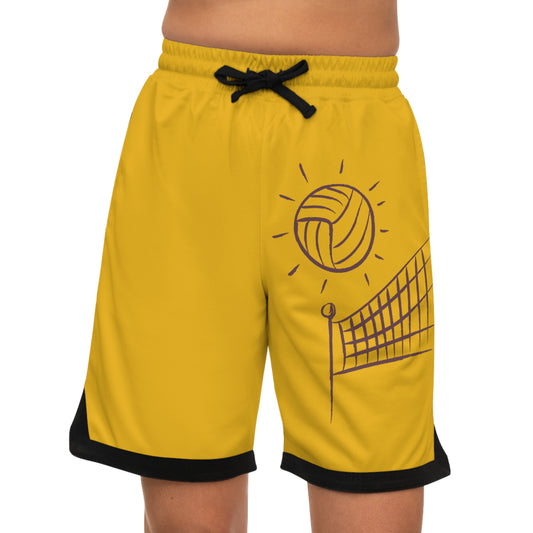 Basketball Rib Shorts: Volleyball Yellow